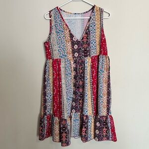Boho Patterned Dress
